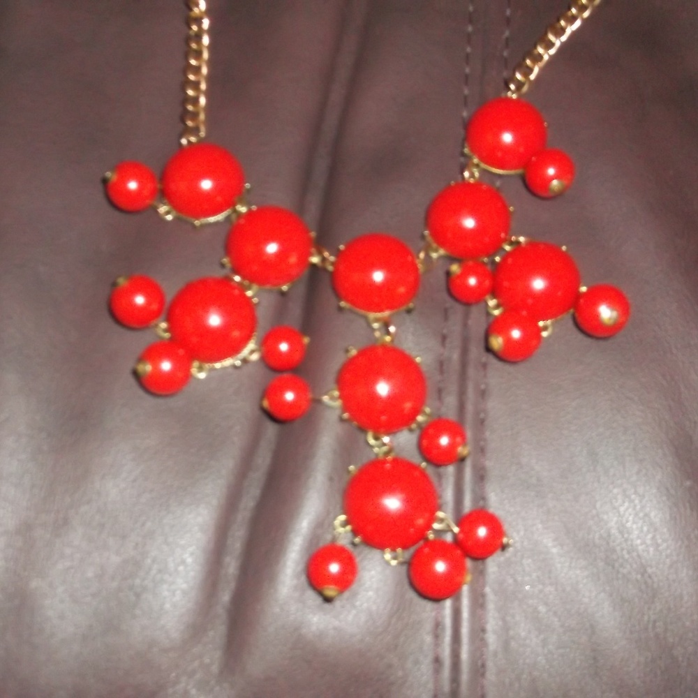 Vintage red bead choker
